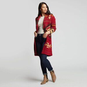 NWOT Pendleton Southwest Graphic Sweater Coat Coatigan - Small